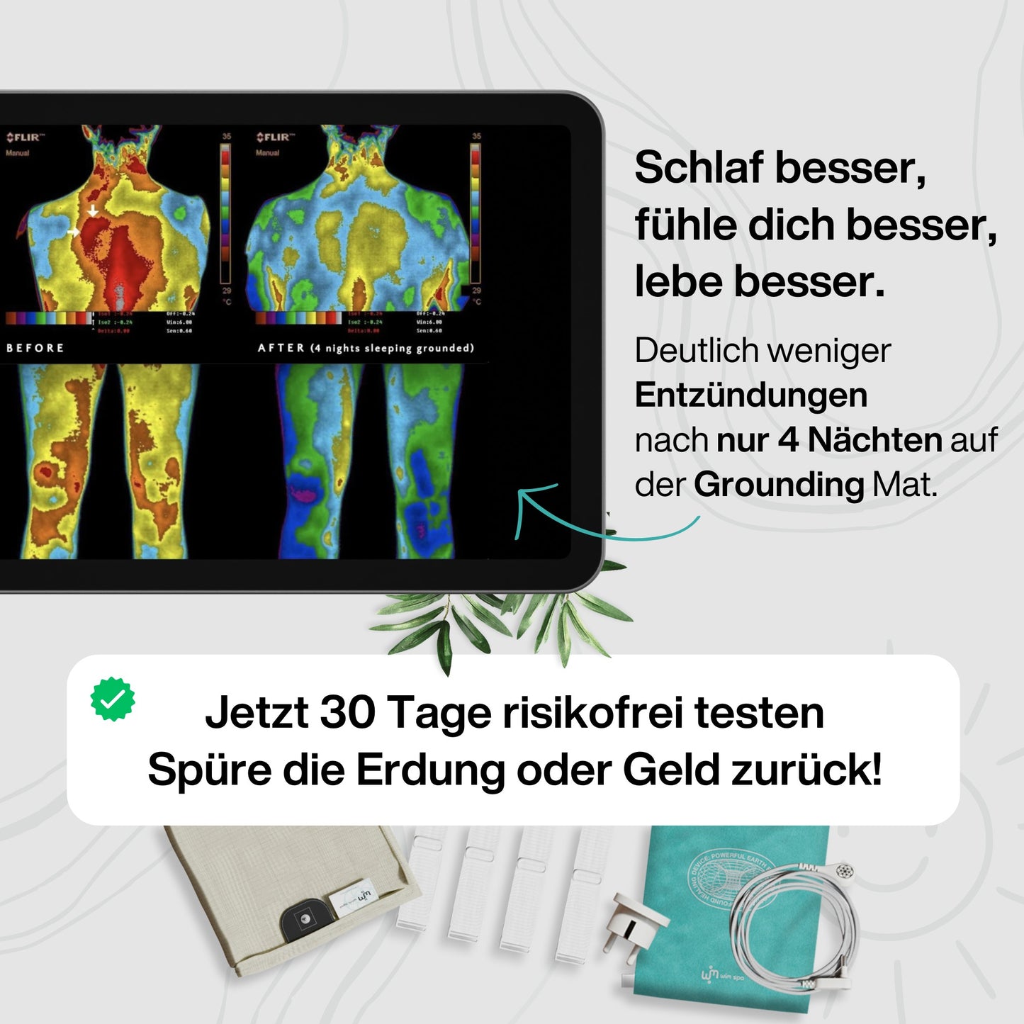 Grounding Bed Sheet (choose size) - Wim Spa