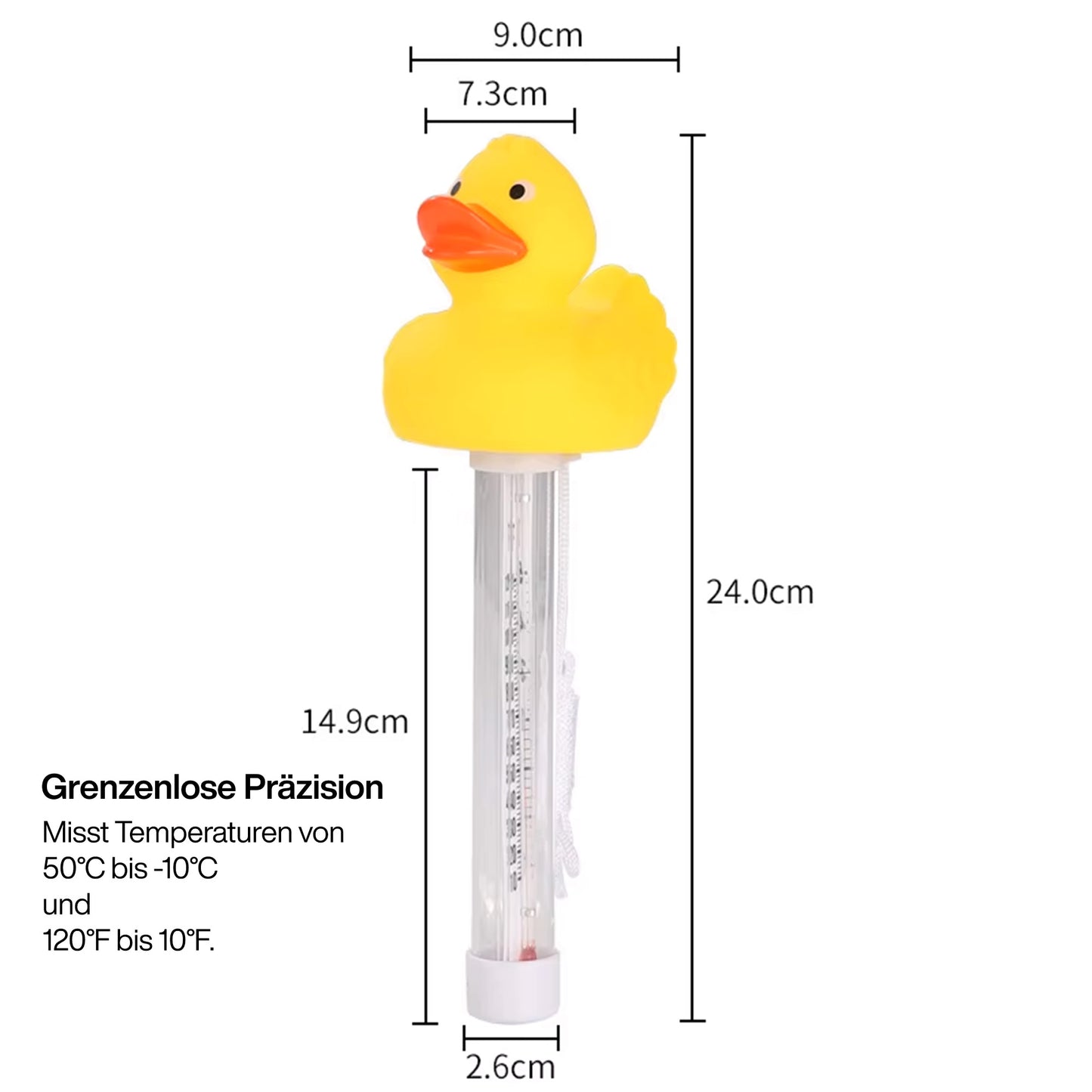 Eisbad Thermometer Ente